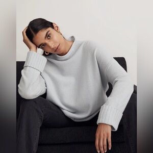 MadeWell Item NI001
(Re)sourced Cashmere Mockneck Pullover Sweater